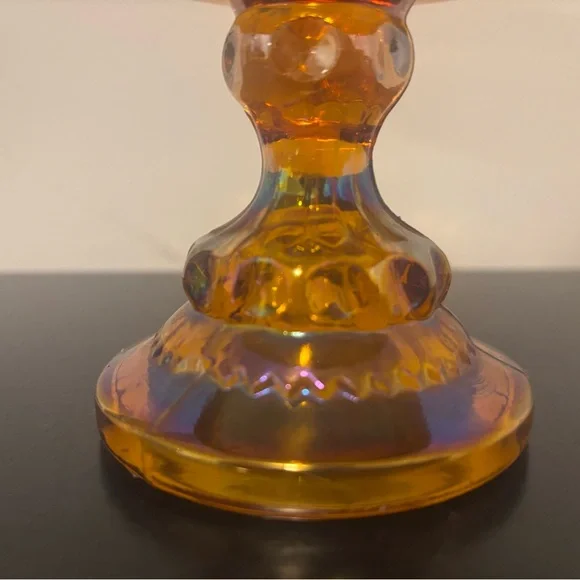 Vintage Indiana Carnival Glass Amber Dish - Picture 2 of 3